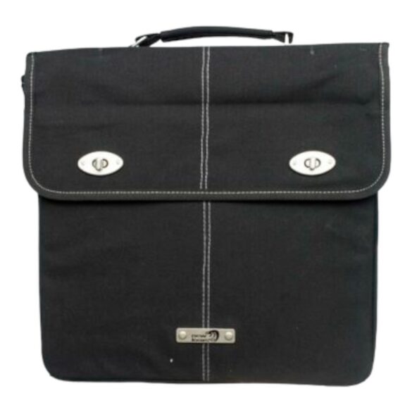 Bolso Newlooxs Arezzo 16 Lt Negro Doble Broche