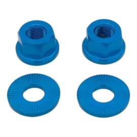 Tuerca salt aluminio cnc 7075t hilo 3/8 azul