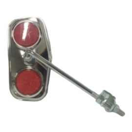 ESPEJO RECTANGULAR YM-500 2 REFLECTANTES METALICO
