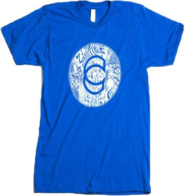 POLERA M/CORTA CINEMA 2013 SCRAWL XL AZUL CLARO