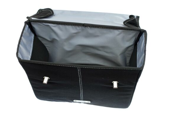 BOLSO LATERAL NEWLOOXS AREZZO 16 LT 35X32X14 CMS NEGRO DOBLE BROCHE