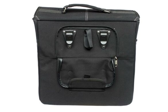 BOLSO LATERAL NEWLOOXS AREZZO 16 LT 35X32X14 CMS NEGRO DOBLE BROCHE
