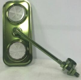 ESPEJO RECTANGULAR YM-400C 2 REFLECTANTES METALICO VERDE