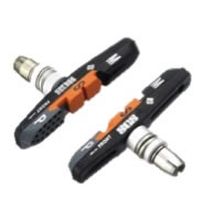 PATIN FRENO V-BRAKE KROSS 72MM TRIPLE COMPUESTO NEGRO/NARANJO/GRIS GOMA REEMPLAZABLE