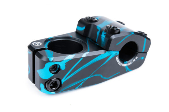 TEE SALT PLUS CENTER V3  50mm TOPLOAD NEGRO/CYAN ACID DRIP