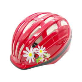 Casco infantil ibikes hb6-2 chinita rojo