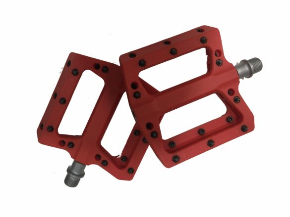 PEDALES KOOL SCADA BP625 THERMOPLASTIC, EJE CROMO, SELLADOS ROJO