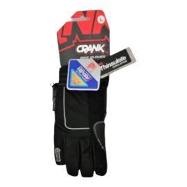 Guante Crank Dedo Largo C/Velcro Negro
