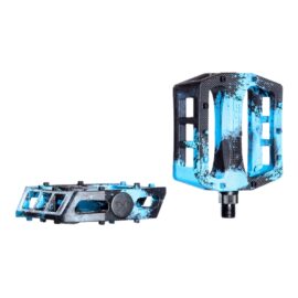 Pedales Bmx Demolition Trooper Nylon 9/16 Mix Negro y Azul