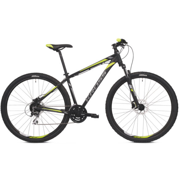 Bicicleta MTB Kross Hexagon 5.0 Negro Gris Amarillo Matte