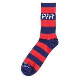 Calcetines Cult Stripe Logo Rojo