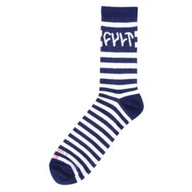 Calcetines Cult Stripe Logo Blanco