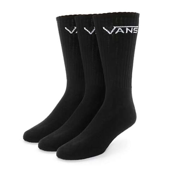 Tripack Calcetines Vans Classic Crew Negro