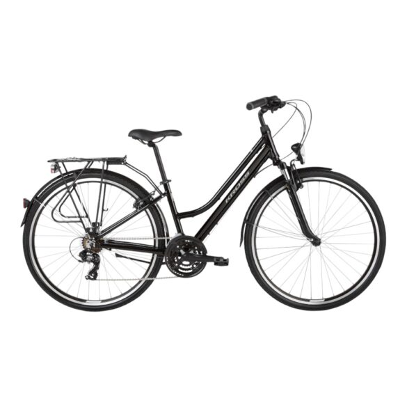 Bicicleta Trekking Kross Trans 1.0 Dama SR Black Grey Glossy