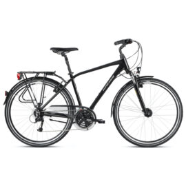 Bicicleta Trekking Kross Trans 4.0 Black Grey Glossy