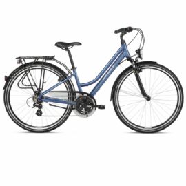 Bicicleta Trekking Kross Trans 2.0 Dama Blue White Glossy