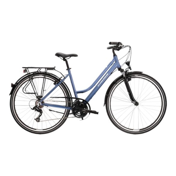 Bicicleta Trekking Kross Trans 2.0 Dama Blue White Glossy