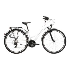 Bicicleta Trekking Kross Trans 1.0 Dama SR White Grey Glossy