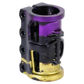Abrazadera Scooter Oath Cage V2 Negro Morado Amarillo