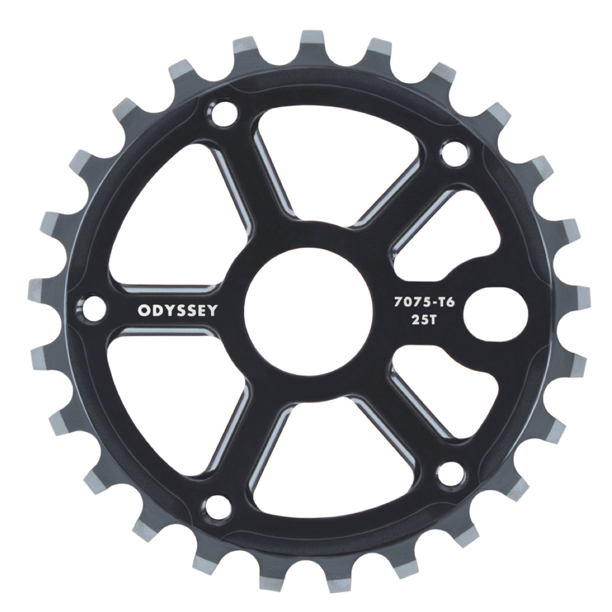 Pignon (panneton) BMX ODYSSEY Utility Pro Guard 25 Dents - Noir - Avec Protège-chaîne