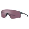 La foto muestra  Lentes Oakley Evzero Blades Matte Silver Blue Colorshift/Prizm Road Black Ibikes.cl tienda online con despacho a todo Chile.