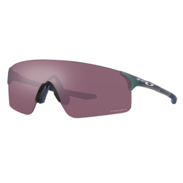 La foto muestra  Lentes Oakley Evzero Blades Matte Silver Blue Colorshift/Prizm Road Black Ibikes.cl tienda online con despacho a todo Chile.
