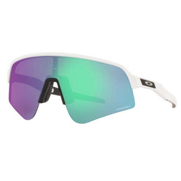 La foto muestra  Lentes Oakley Sutro Lite Sweep Matte White/Prizm Road Jade Ibikes.cl tienda online con despacho a todo Chile.
