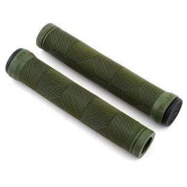 Grips BMX Animal Edwin V2 Sin Flange 165mm Verde Militar