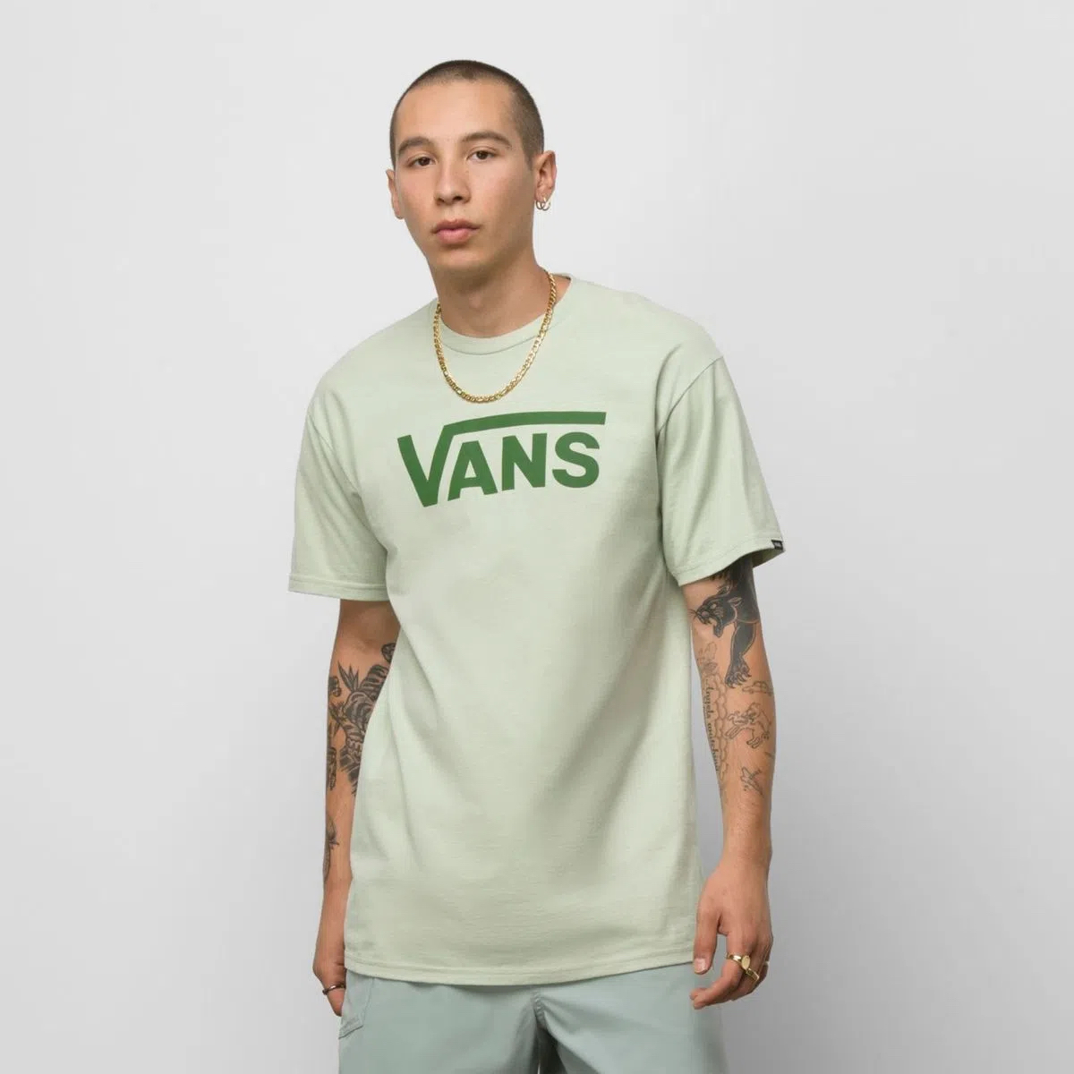 Polera Vans Mn Classic Green Ash