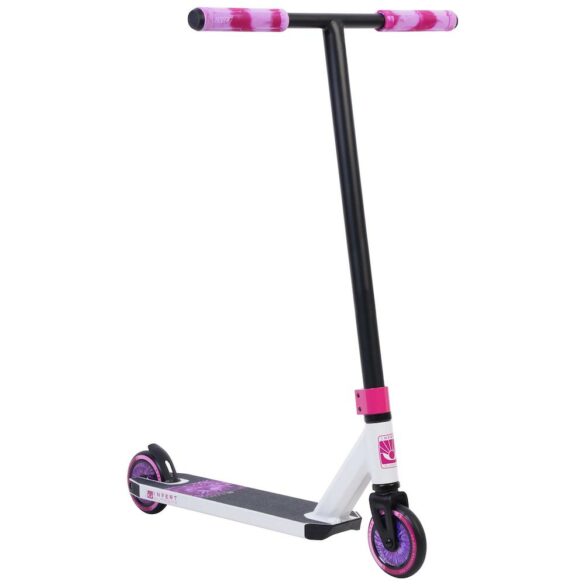 Scooter Invert Supreme 1-4-8 Blanco Negro Rosado