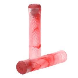 Grips BMX Fiend Sin Argolla Clear Rojo Marble