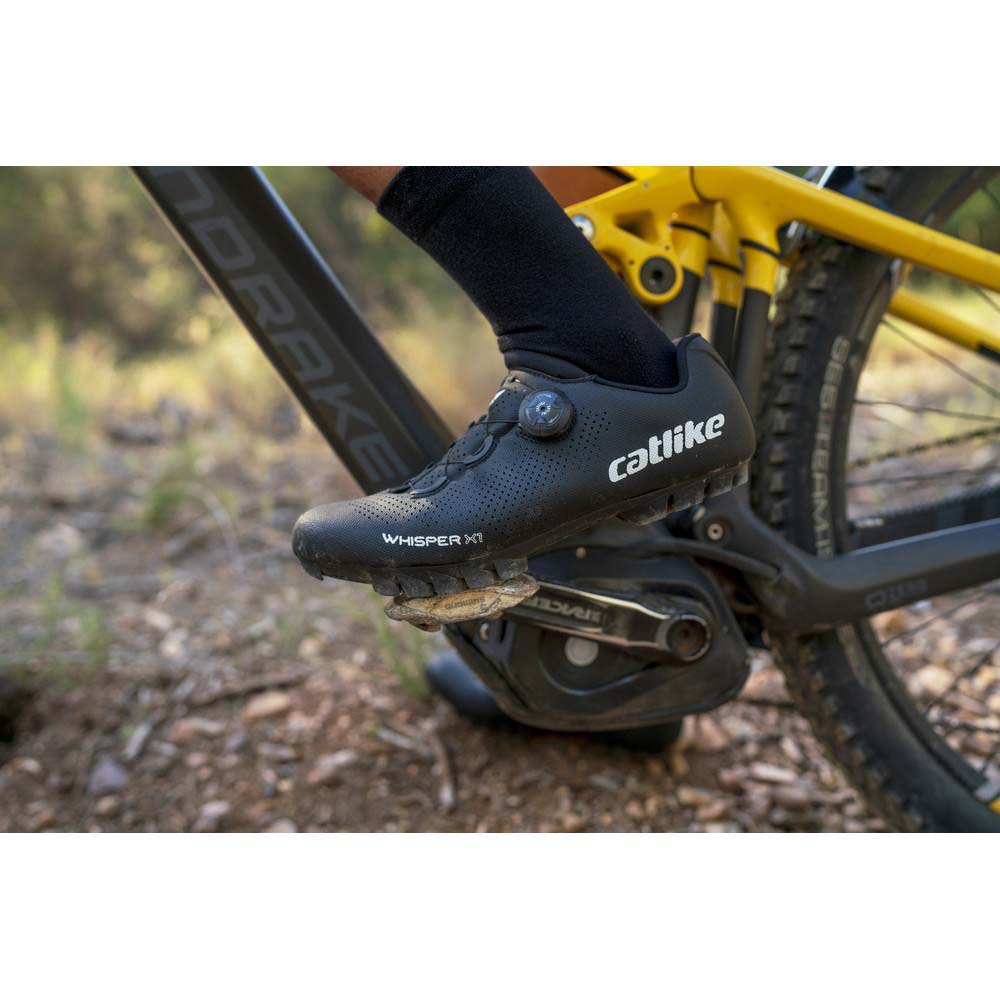 vía jefe Nuez Zapatillas MTB Catlike Whisper X1 Nylon Negras