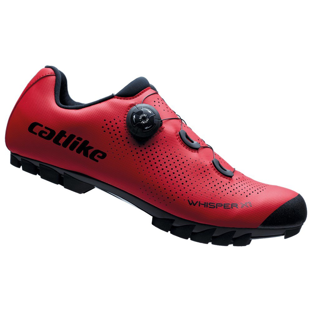 Perímetro Elevado cueva Zapatillas MTB Catlike Whisper X1 Nylon Rojas