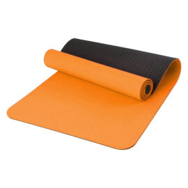 Mat Yoga 6mm Naranjo Negro