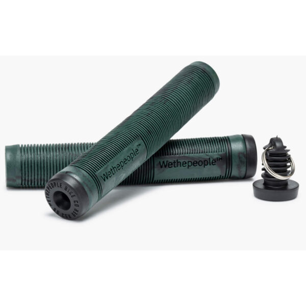Manopole AME Freestyle Rounds Per BMX &ndash; Senza Flange &ndash; Colore Verde Fluorescente