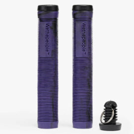 Grips BMX Wtp Perfect Sin Flange Morado Negro Swirl