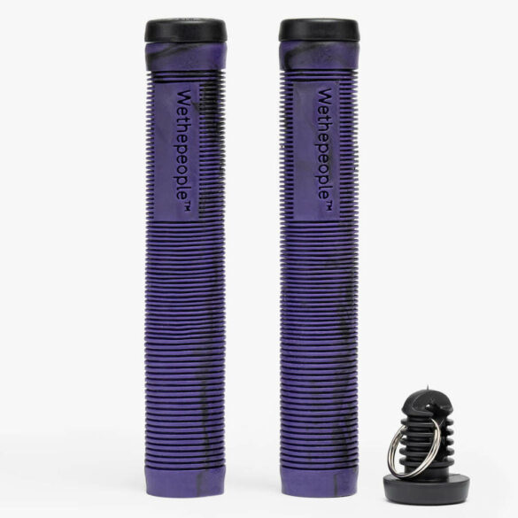 Grips BMX Wtp Perfect Sin Flange Morado Negro Swirl