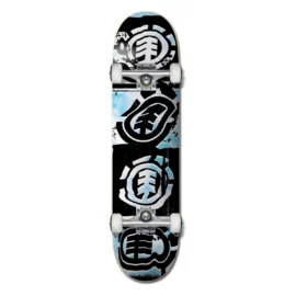 Skate Element Daydream Quadrant Negro Celeste 8.25''